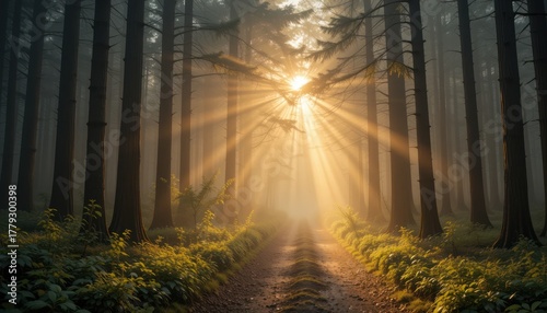 morning in the forest