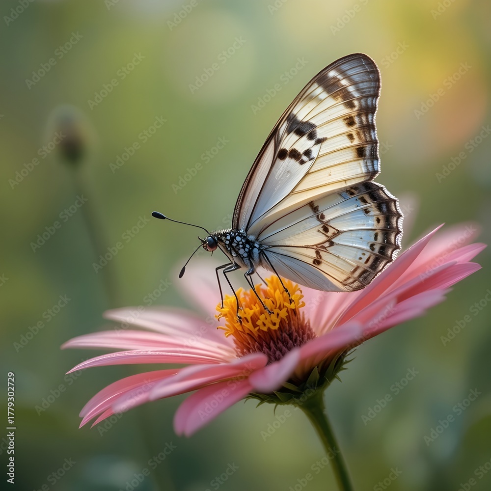 Obraz premium butterfly on flower