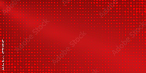 Red diagonal geometric shape with halftone. Modern fiber textured vector eps 10