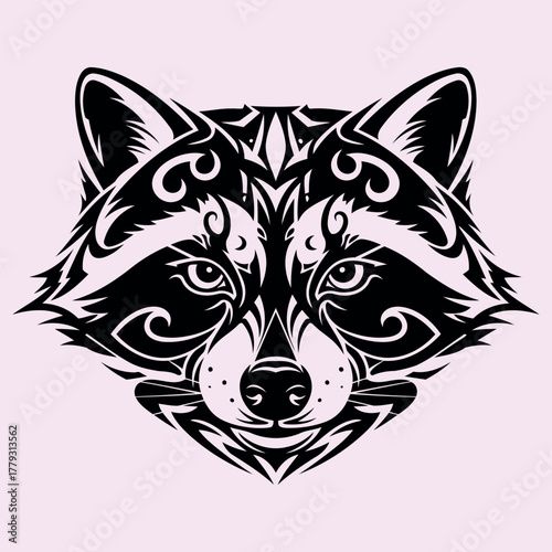 Striped skunk animal illustration design