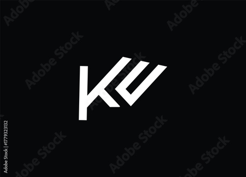  KW Initial Letter Logo, Sharp Modern KE Monogram for Stylish Brand Identity