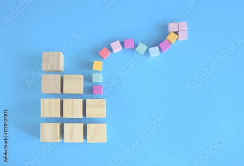 complex business management or organization, chaotic decision tree, complicated business process and achieving good ideas and innovation at last.  Free copy space.
