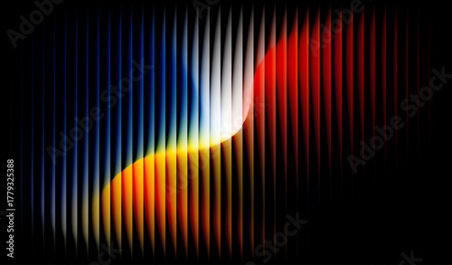 Abstract Vertical Light Rays and Color Spectrum.  Modern digital artwork suitable for creative design, wallpapers, branding, posters etc