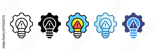 Disruptive Innovation Icon Set Multiple Style Collection