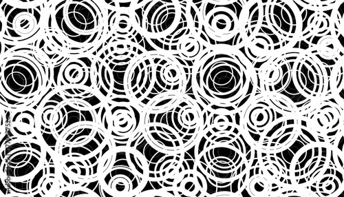 Black and white abstract and rough pattern with circular effect for sporty background and jersey. Fully editable vector element. Vector Format Illustration 