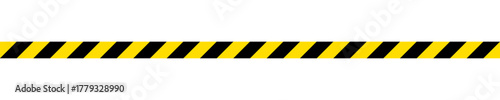 Yellow and black Caution tape