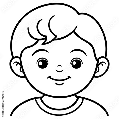 baby face vector illustration
