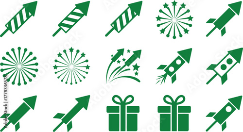 Festive christmas graphic elements featuring traditional holiday colors and classic fonts for seasonal design projects