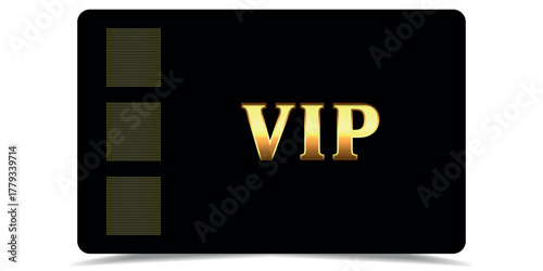 luxury Golden vip card.