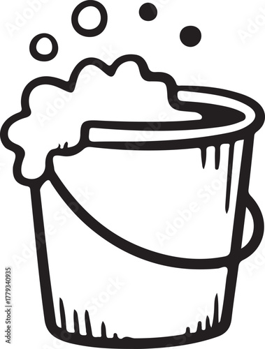 Cleaning Bucket vector