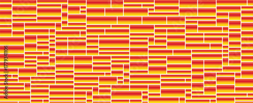 Modern bento grid layout design with vibrant color blocks and clean typography for web and print applications