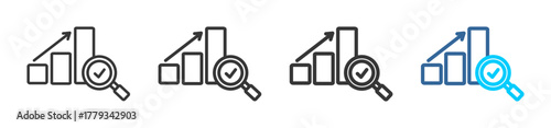 Audit icon set multiple style collection	