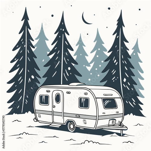 camping in winter