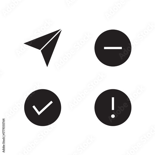 Set Basic Solid Interface Action Icons