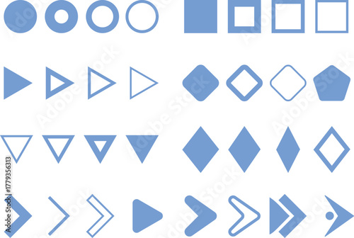 Flèche and Bullet point List Icon set. Text Editor and Content Formatting Symbols. Checklist Arrow and Document Formatting Icons. List Item and Navigation Pointer