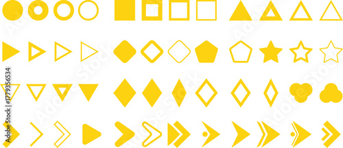 Flèche and Bullet point List Icon set. Text Editor and Content Formatting Symbols. Checklist Arrow and Document Formatting Icons. List Item and Navigation Pointer