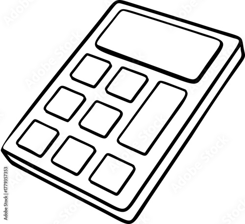 calculator doodle icon