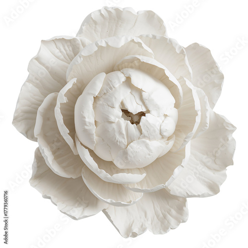 Elegant White Flower Decoration With Intricate Petal Details for Home Decor E...