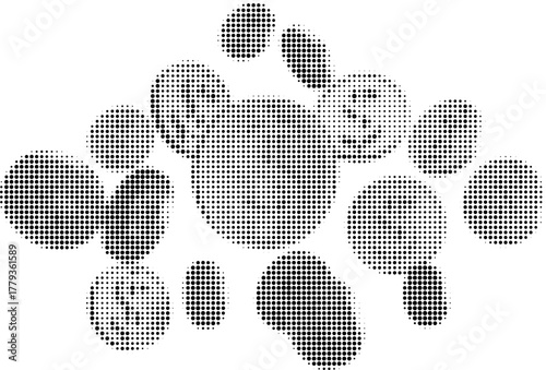 coins halftone icon