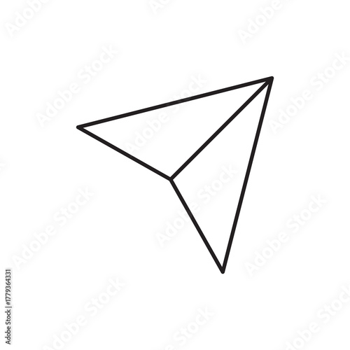 Paper Plane Send Direct Message Outline Icon