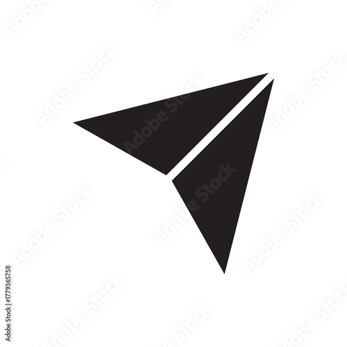 Paper Plane Send Direct Message Solid Icon