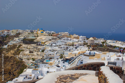 View of Oia at Santorini island, Greece