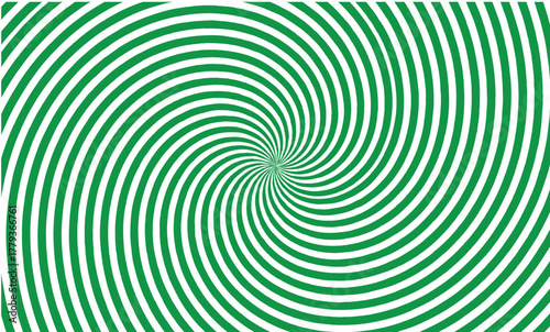 Hypnotic swirling green and white spiral pattern creating a dizzying optical illusion effect