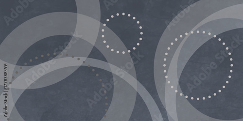 Abstract watercolor grey background. Wallpaper with geometric shapes-circles . old geometric pattern paper in modern art design