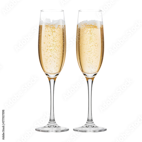 Celebrate With Sparkling Drinks in Elegant Glasses During a Festive Gathering.