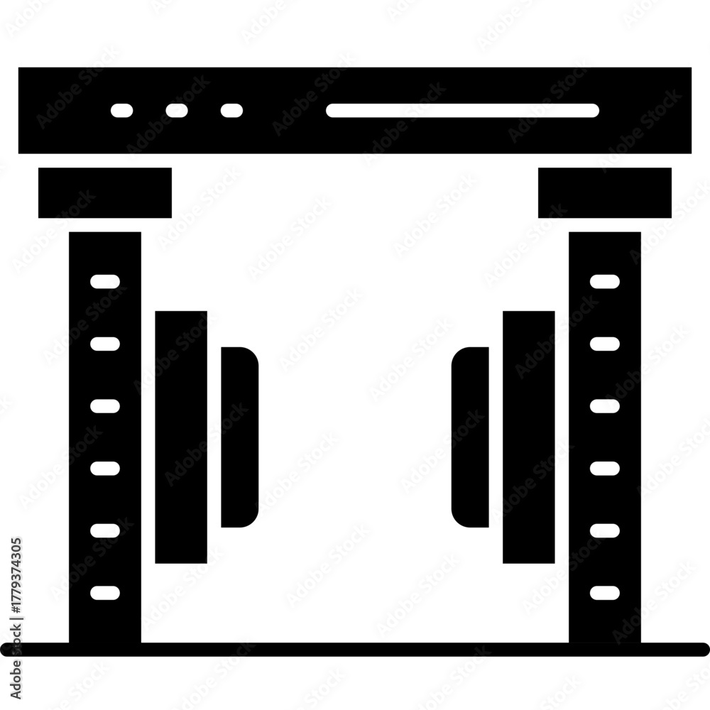 Obraz premium Metal Detector Icon Vector Element