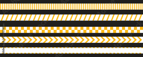 Hazard Warning Tape Borders Set 