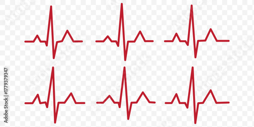 heartbeat, pulse, ECG, EKG, waveform, medical, health, healthcare, cardiology, rhythm, heart,