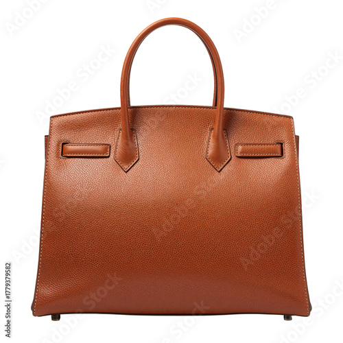 Stylish Brown Leather Handbag Perfect for Casual Outings or Formal Events Thi...