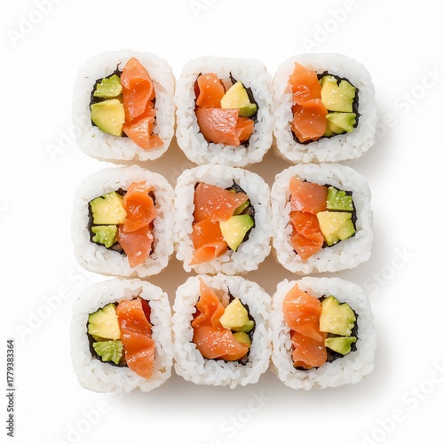 sushi on a plate