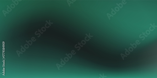 Abstract background Soft green light on dark black color template. good nice