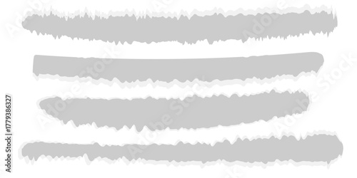 Ripped paper torn edges vector illustration. Realistic torn paper texture background. 

