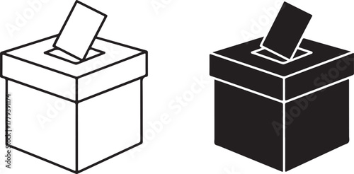 Ballot box with paper insert voting election