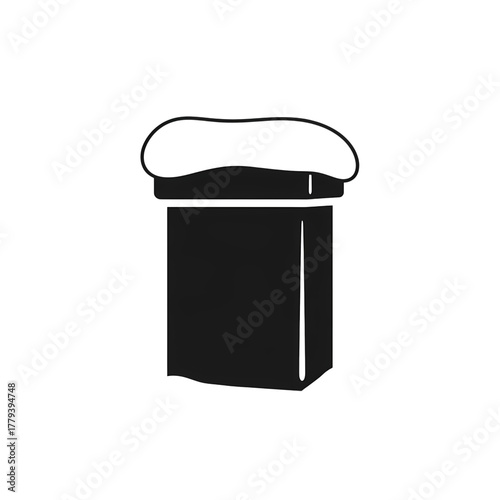 Stylish and modern minimalist cap icon for fashion and branding, perfect for apparel design and web.