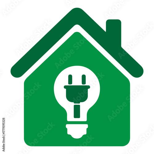 Green Energy House Icon
