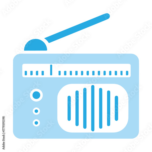 Radio Icon Illustration