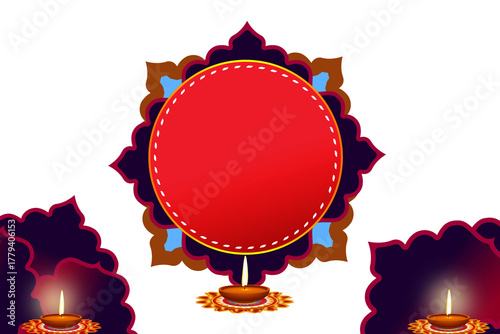 Decorative Element Border Abstract Invitation Card Template Wave Design For Card Abstract festival Background