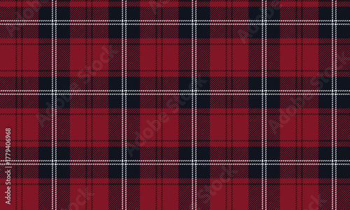 This seamless plaid pattern, in red, navy, and white, offers a vibrant yet elegant feel. Perfect for designing clothes, skirts, pants, and dresses that require a lively, classic feel.