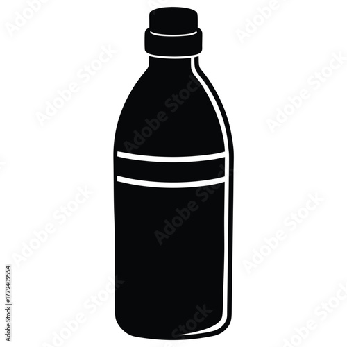 micellar water bottle vector on white background