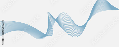 Vector abstract background with dynamic blue waves. vector eps 10