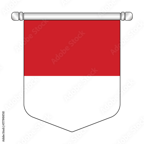 Equatorial Monaco National Banner Symbol Hanging