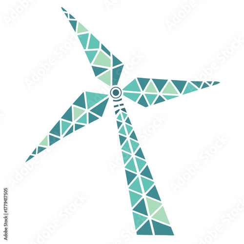 wind turbine vector