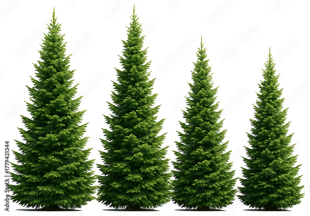 Obraz premium onical – like pine or fir trees