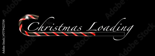 Zuckerstange als Christmas Loading Balken