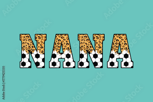 Soccer sublimation t shirt design for nana