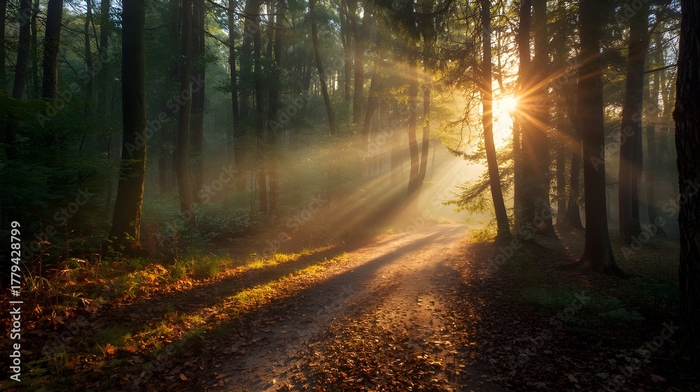 Fototapeta premium morning in the woods